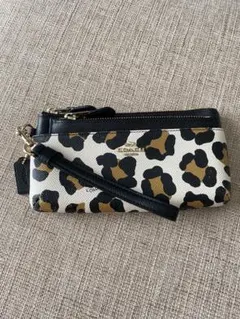コーチ COACH 豹柄 ヒョウ柄 長財布 リストレット レザー レオパード 