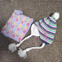 【美品】帽子 マフラー ネックウォーマー 女の子 ２点セット