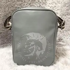 希少★DIESEL ディーゼル ブレイブマン ショルダーバッグ グレー メンズ