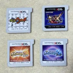 3DSソフト4本セット モンハン・ポケモン