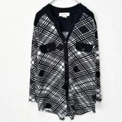 最安値‼️DIANABELLE ダイアナベル 【L】幾何学模様 長袖シャツ