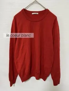 1192 le.coeur blanc クルーネックニットプルオーバー ウールのサムネイル