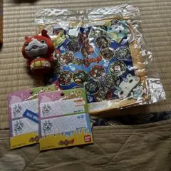 妖怪ウォッチタオル、マスコット、ネームラベル　未使用