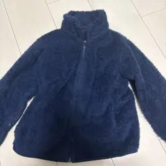 UNIQLO ボアブルゾン 120サイズ ネイビー パーカー ジャケット