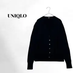 【UNIQLO/ユニクロ】 長袖 カーディガン ピュアニューウール100％ M