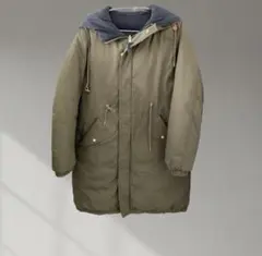 【美品】中綿入り モッズコート風 ボリューム ダウンジャケット