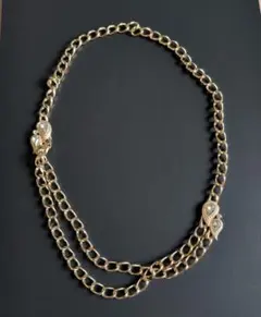 ゴールド リーフモチーフ ネックレス