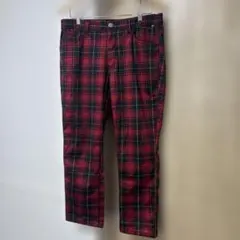 フィラゴルフ　メンズ　フリース　パンツ　L　チェック柄