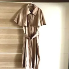 ジレ　トレンチ風ケープ付き