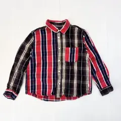 ビームス BEAMS mini ネルシャツ チェック柄 130