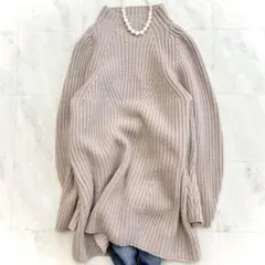 美品スナイデルハミルトンニットワンピーススナイデルラベンダーゆったり