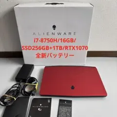 全新バッテリー Alienware m15 i7-8750H/RTX1070
