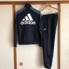 adidas　サイズM　ジャージ上下　メンズ　ネイビー