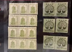 日本 使用済切手 樹木デザイン セット