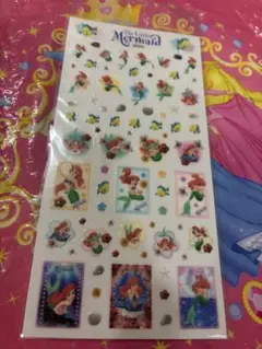 リトルマーメイド 立体シール シートホログラムシール