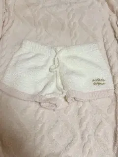開封済 未使用品 gelato pique ホワイト×ピンク ショートパンツ