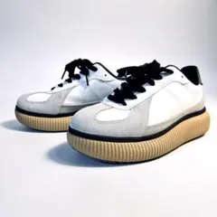 【極美品】 オニツカタイガー デレシティー 25cm 厚底シューズ グリーン