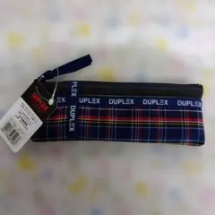 DUPLEX　チェック柄ペンケース　デッドストック