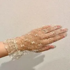 グローブ　ショートグローブ　手袋　ゴールド　レース　結婚式　ウェディング　前撮り