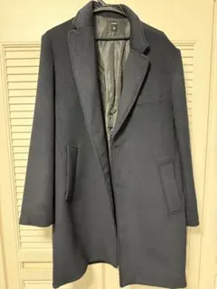 ダークグレー チェスターコート Lサイズ