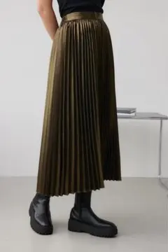 moussy グリッタープリーツスカート