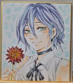 チェンソーマン＞手描きイラスト/レゼ＜ミニ色紙＞ - メルカリ
