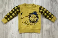 バースデイ　裏起毛　あったか　トレーナー　95 ライオン　キャラクター