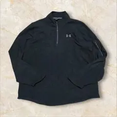 アンダーアーマー 肉厚 フリース US 刺繍ロゴ ジップ プルオーバー XL