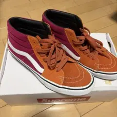vans supreme sk8 mid red orangeのサムネイル
