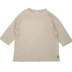 GOHEMP WIDE FOOTBALL TEE【M】ベージュ 7分袖 ワイドのサムネイル
