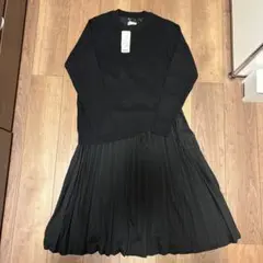 JEUNE MAMAN黒のニットワンピース Lサイズ