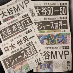 ③　大谷翔平選手　号外　8枚セット