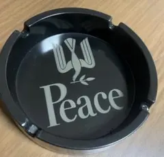 灰皿　ピース PEACE ブラック