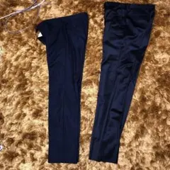 ユナイテッドアローズ　ナノユニバース　スーツパンツ　紺　黒