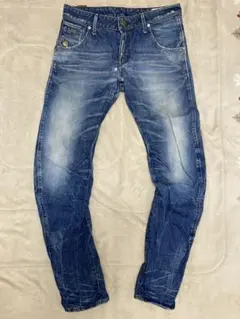 ジースターロゥ　スリムフィット デニムジーンズ 青