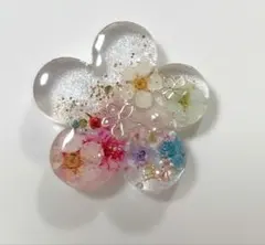 1056　レジンヘアゴム　ポニーフック　ブローチ　マグネット