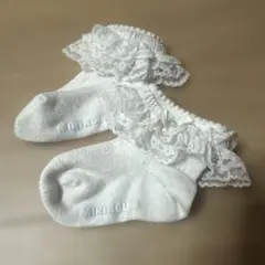 MIKIHOUSE ベビーソックス レース リボン 11-13cm