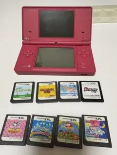 ニンテンドーDSi本体　ピンク　TWL-001初期化済み　カセット8個