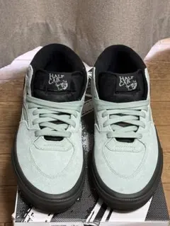 ヴァンズ スケート ハーフキャブ ポップ クッシュ グレーオリーブ 28.5cm