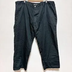 美品 ハバンド チノパン ストレート 無地 【3L】 黒 綿 ビッグサイズのサムネイル