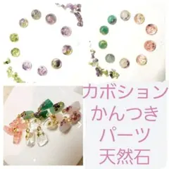 レジン　イヤリング　チャーム　カボション　パーツセット