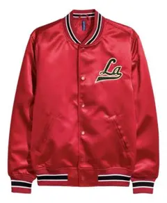 H&M ラ・ブレア 刺繍 ジャケット ビンテージ サテン ストリート XS