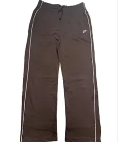 00s NIKE　スウェット　サイドライントラックパンツ　ブラウン　Mサイズ