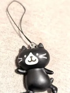 ふくふくにゃんこ　クロ助　 ストラップ