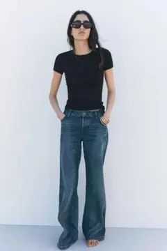 ロングスリーブtシャツ 短丈