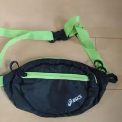 asics ボディバッグ・ウエストポーチ 黒/緑