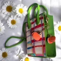 アットランティーヴァアリア　モザイク柄　2wayショルダーバッグ　美品