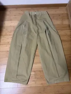 sage nation box pleats pants
