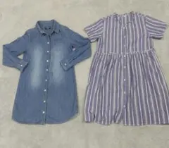 女児シャツワンピース　2枚組（サイズ140）