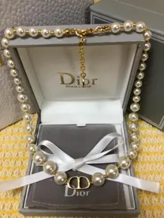 ｛12時間以内発送｝パールネックレス　இロゴチョーカー　綺麗 ❤ディ オール